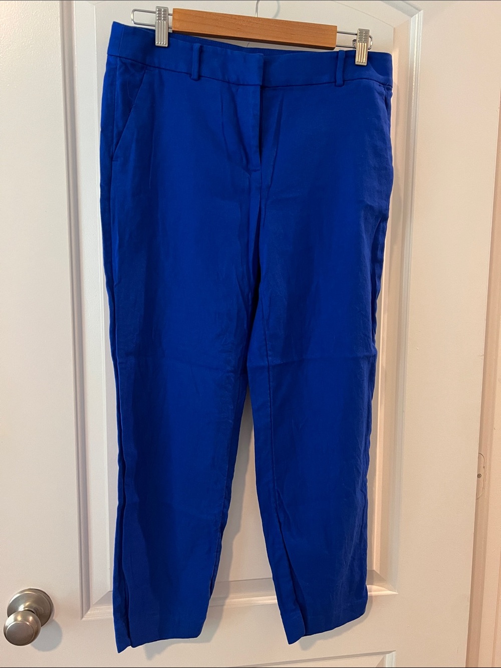 LOFT Straight-Leg Pants in Cobalt Blue